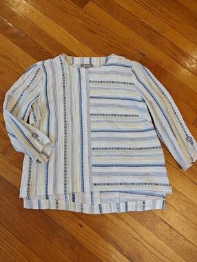 Habitat Top Cotton White Women's Small